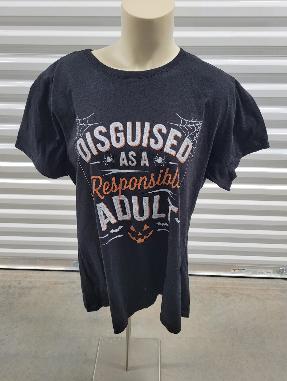 Port & Co Black T-Shirt "Disguised As A Responsible Adult" Sz XL